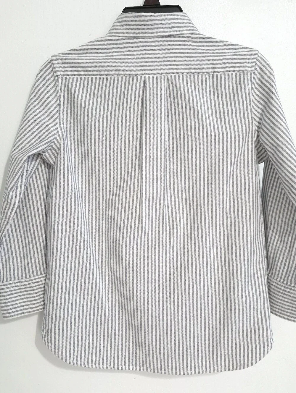 GAP Kids Boys Striped Button Down Oxford Shirt Size S (6-7) Blue White Cotton